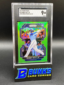2022 Bobby Witt Jr. Lime Green Prizm RC SGC 9 (Box B47)