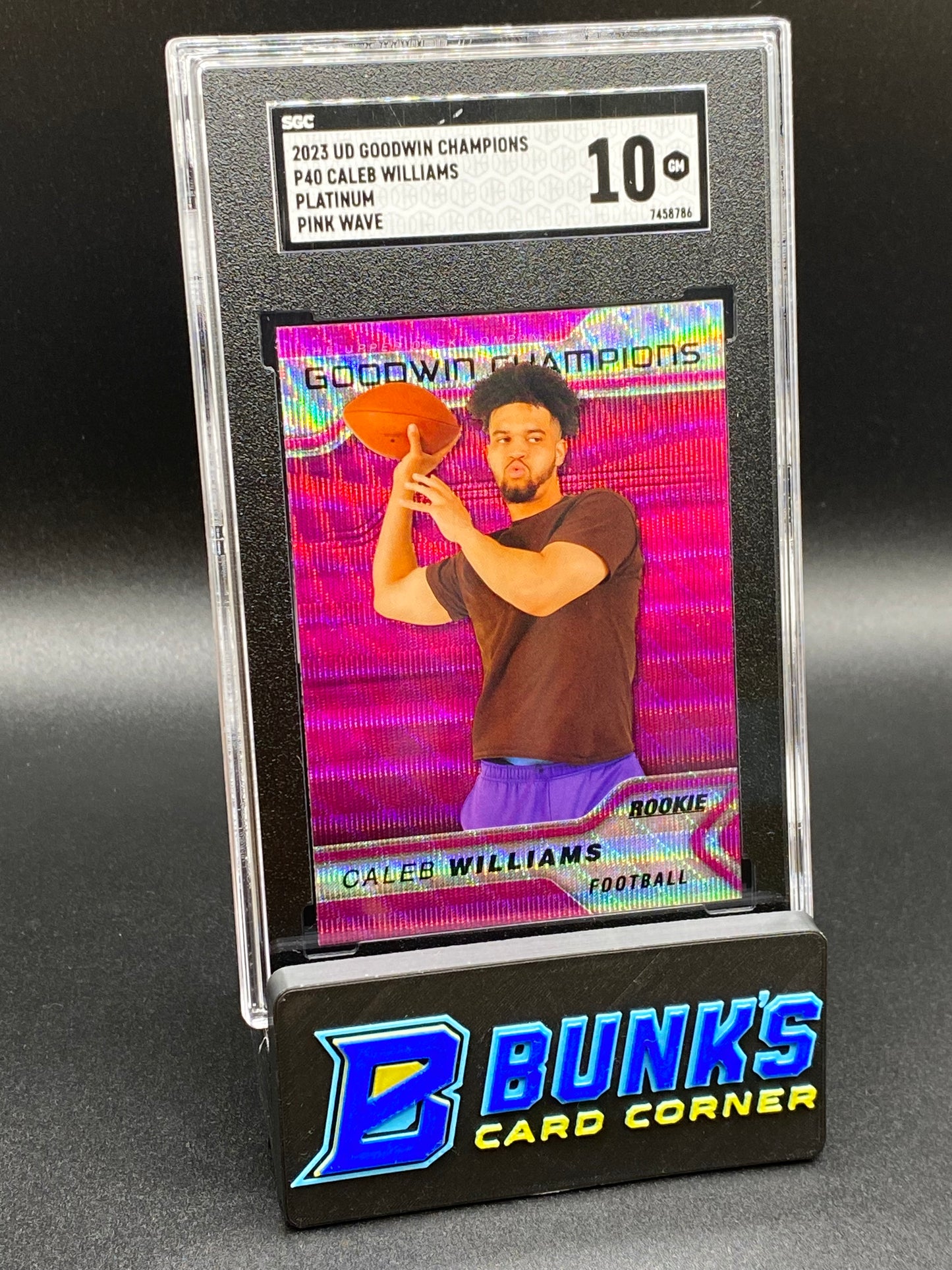 2023 Caleb Williams Plat. Pink Wave SGC 10 RC (Box B47)