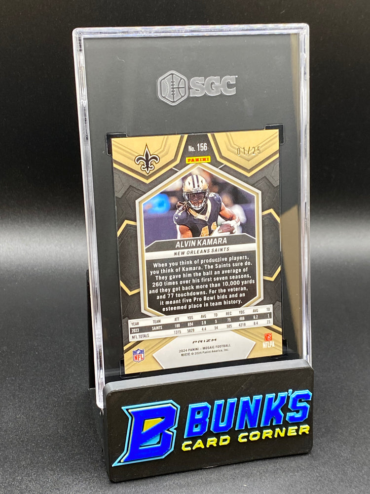 2024 Alvin Kamara Orange Fluorescent Prizm SGC 9.5