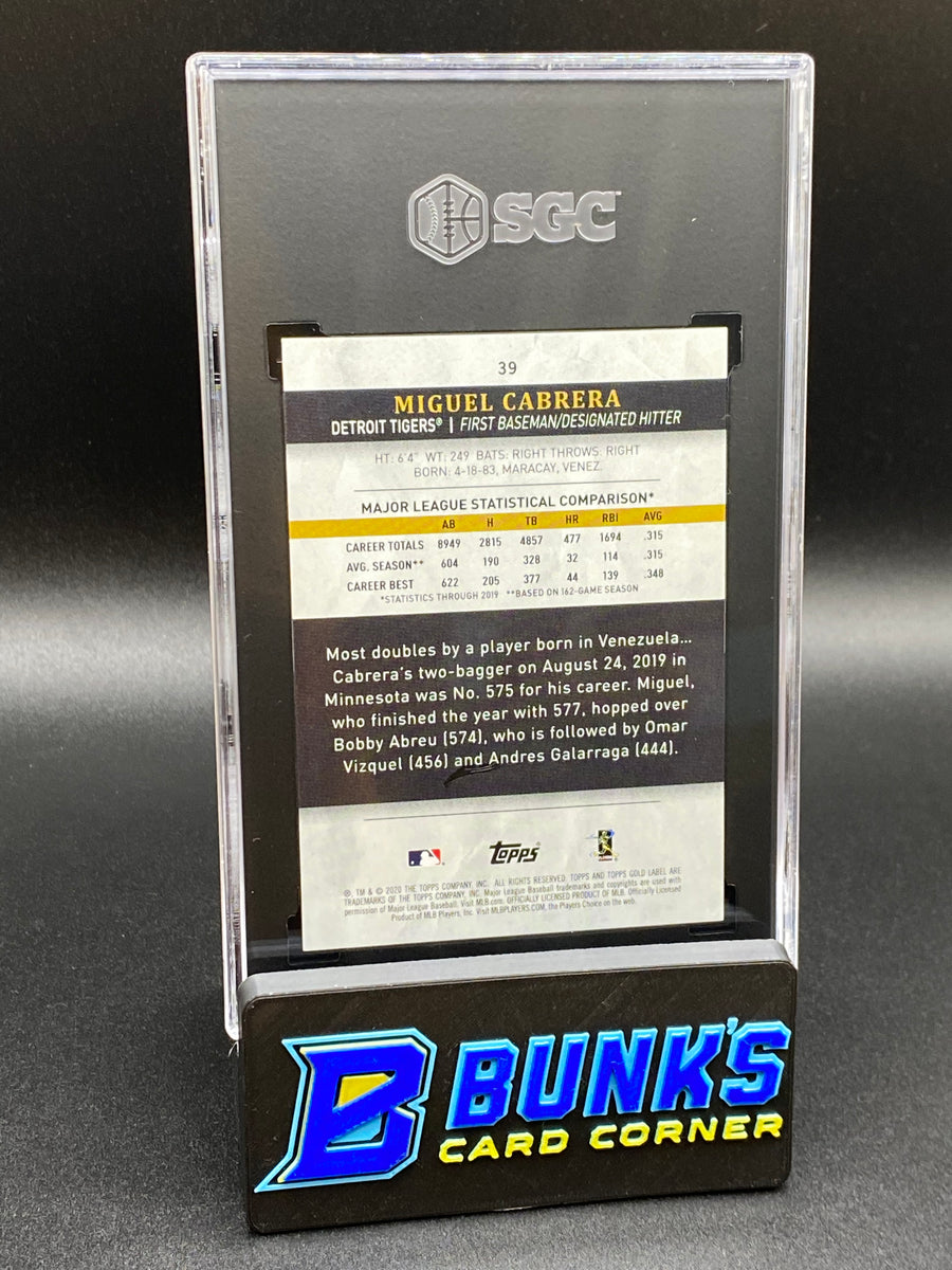 2020 Miguel Cabrera Class 3 Blue SGC 10