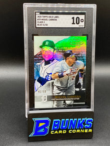 2020 Miguel Cabrera Class 3 Blue SGC 10 (Box B47)