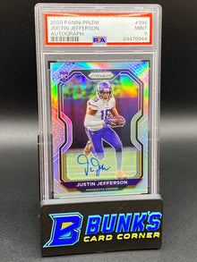 2020 Justin Jefferson RC Silver Auto. PSA 9 (Box B47)