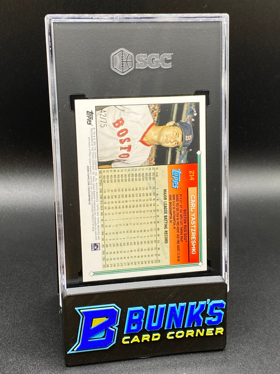 2024 Carl Yastrzemski Aqua Sparkle Foilboard SGC 9.5