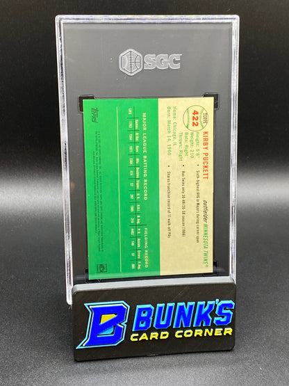 2023 Kirby Puckett Plat. Anniversary Toile Cream/Rose Gold Ref. HOF SGC 9.5 (Box B47)
