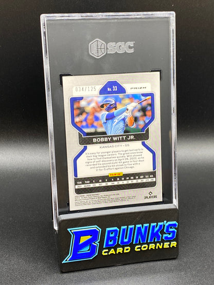 2022 Bobby Witt Jr. Lime Green Prizm RC SGC 9 (Box B47)