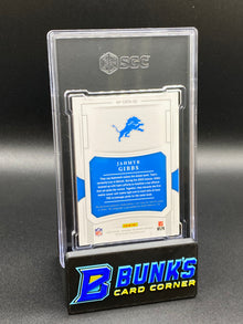 2023 Jahmyr Gibbs  Crossover Rookie Patch Auto. RPA SGC Authentic