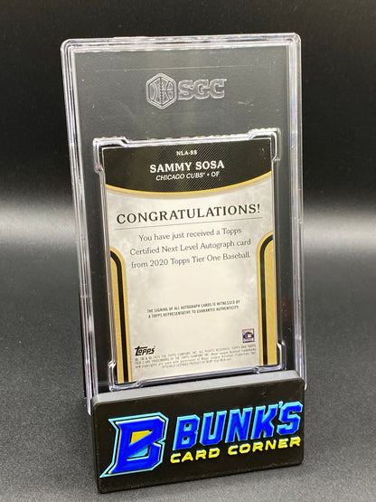 2020 Sammy Sosa Next Level Auto. Bronze SGC 10 (Box B48)