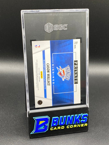 2023-24 Cason Wallace Private Signings RC SGC 10/10