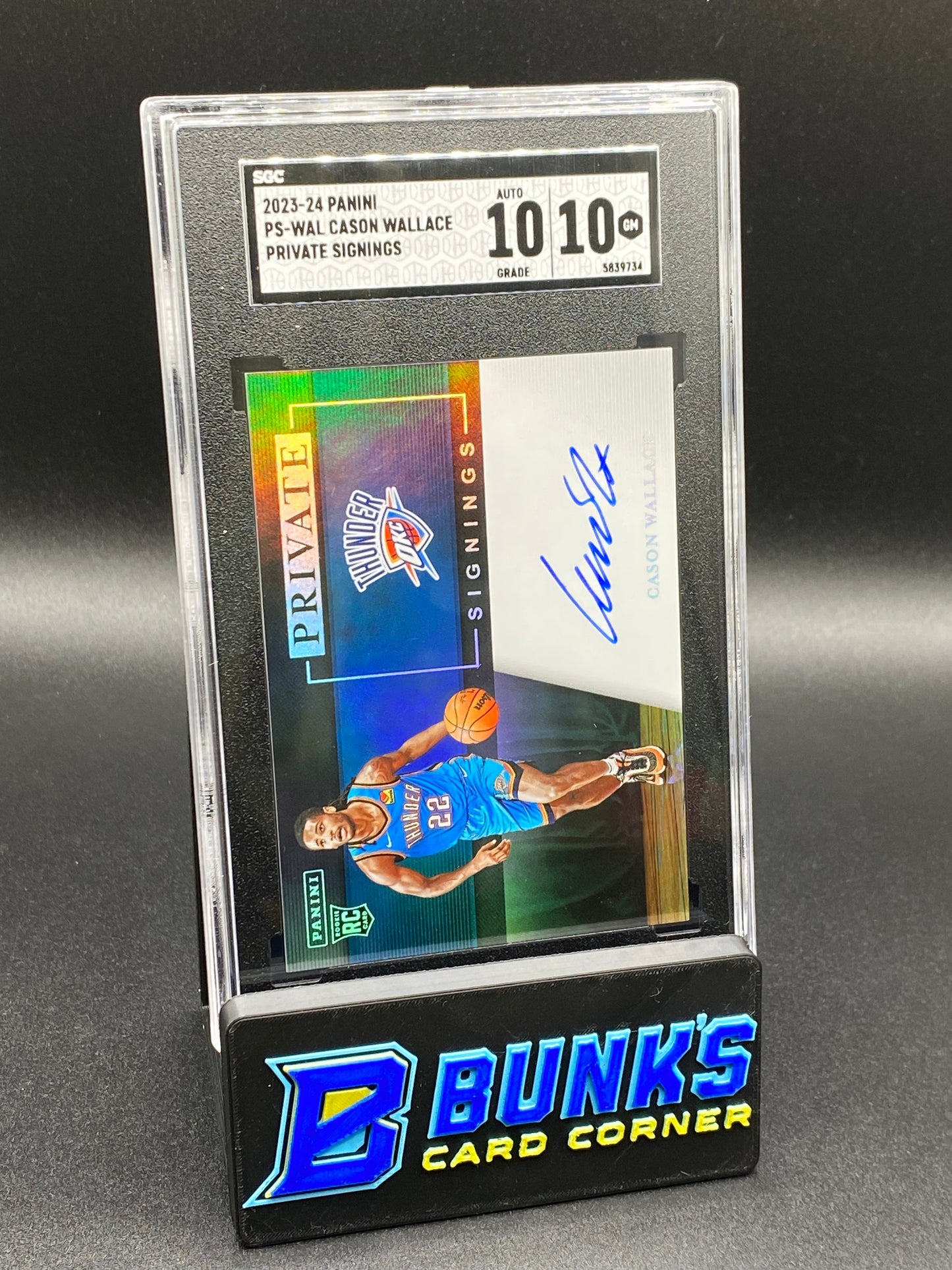 2023-24 Cason Wallace Private Signings RC SGC 10/10