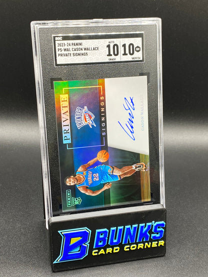 2023-24 Cason Wallace Private Signings RC SGC 10/10