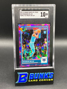 2023-24 Brandon Miller Purple Ice Prizm RC SGC 10 (Box B48)