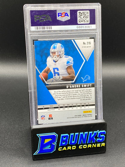 2020 D’Andre Swift Red/Green Choice PSA 10 (Box B48)