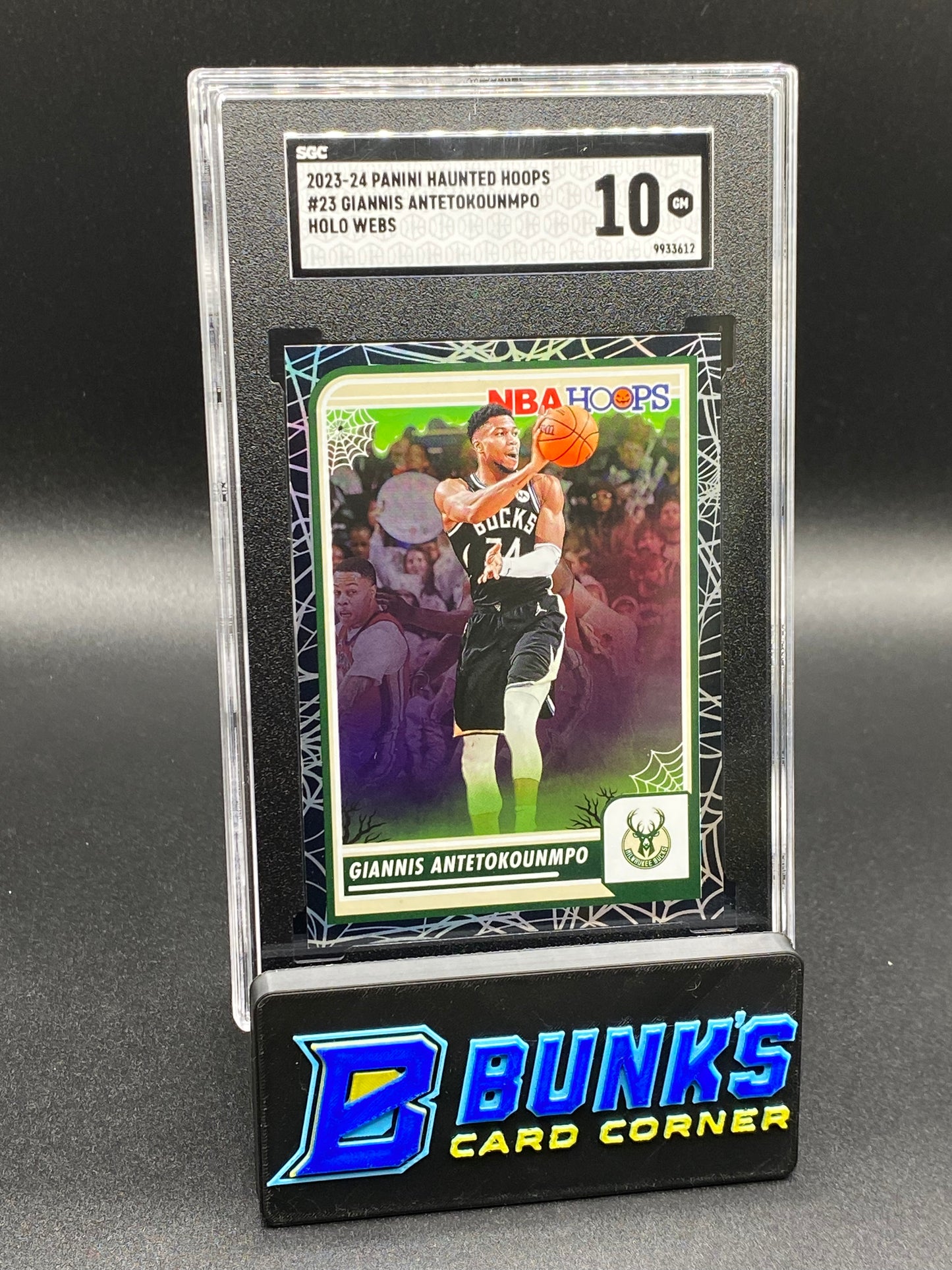 2023-24 Giannis Antetokounmpo Holo Webs Case Hit SGC 10 (Box B48)