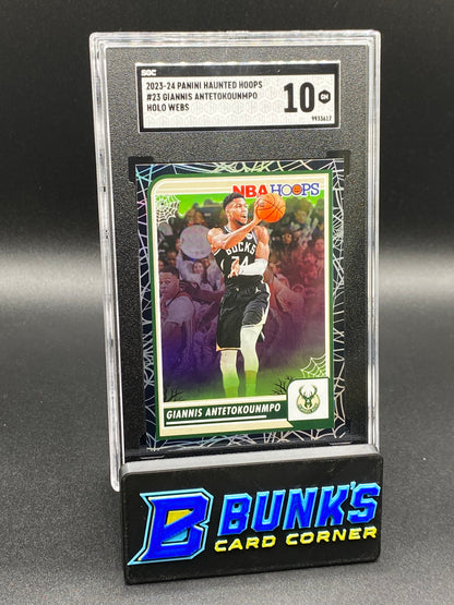 2023-24 Giannis Antetokounmpo Holo Webs Case Hit SGC 10 (Box B48)