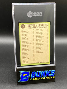 1967 N.L. Pitching Leaders SGC 5 (Box B49)