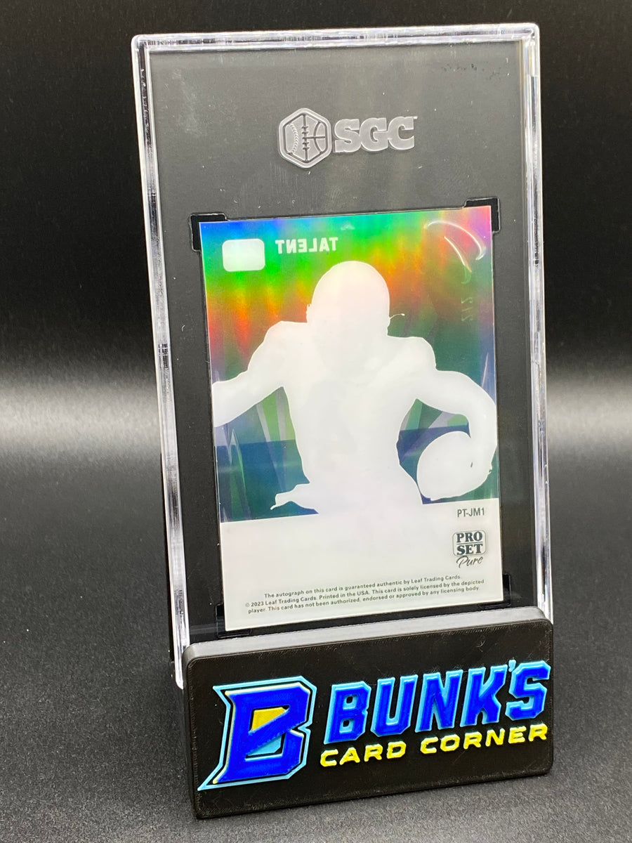2023 Jalen Milroe Pure Talent Auto. Red Holographic RC SGC 10/9