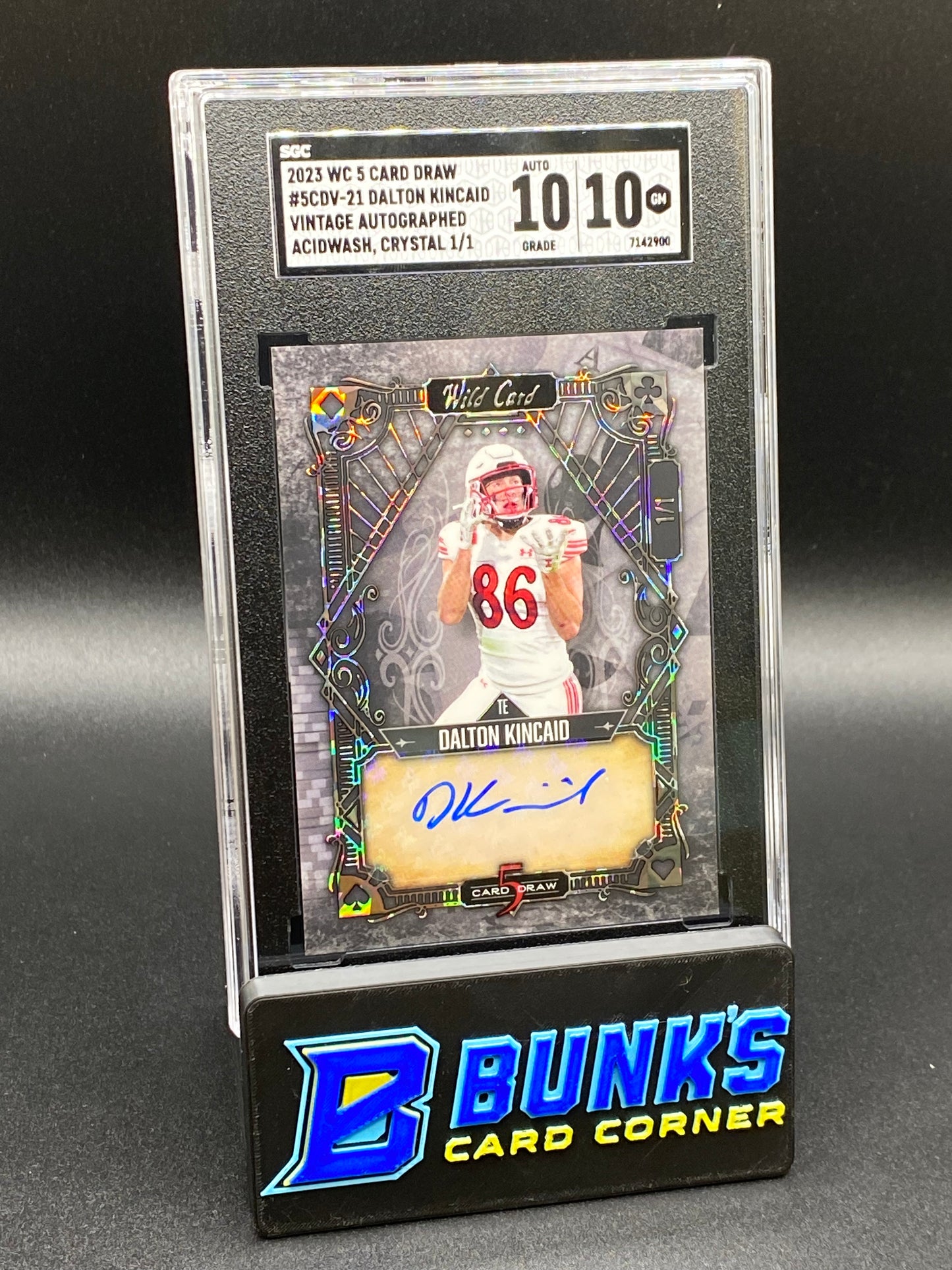 2023 Dalton Kincaid Vintage Auto. Acidwash, Crystal 1/1 SGC 10/10 (Box B49)