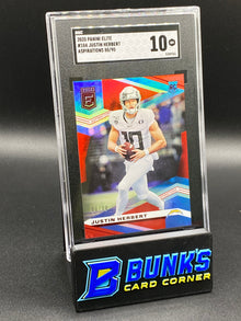 2020 Justin Herbert Aspirations RC SGC 10 (Box B49)