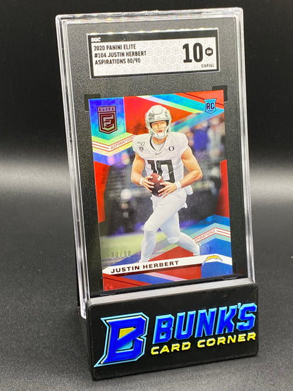 2020 Justin Herbert Aspirations RC SGC 10 (Box B49)