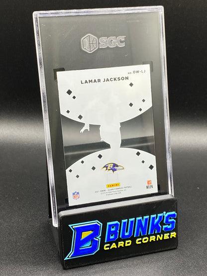 2021 Lamar Jackson Out of This World Holo Mosaic SGC 9 (Box B49)