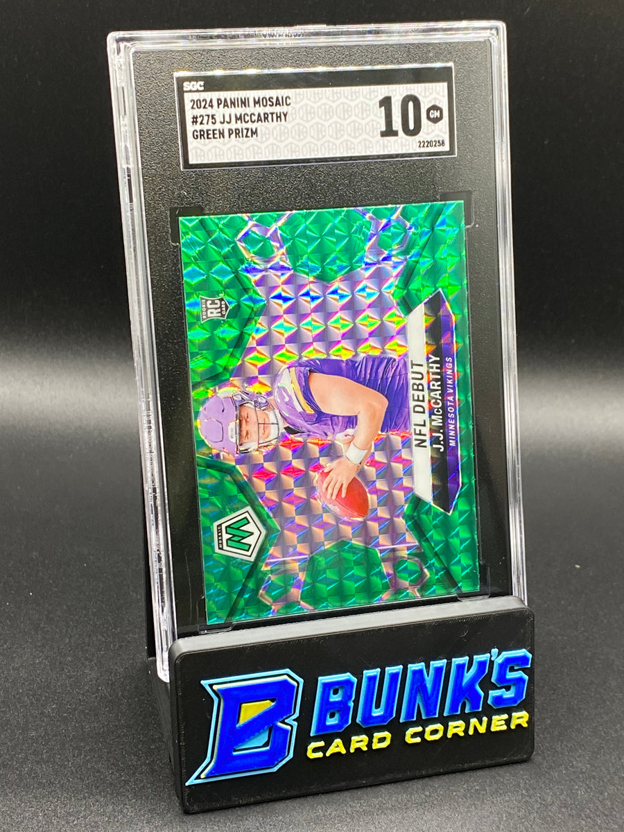 2024 JJ McCarthy Green Prizm RC SGC 10