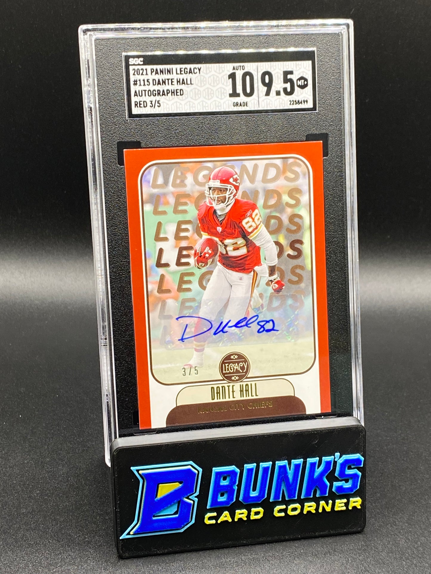 2021 Dante Hall Auto. Red SGC 10/9.5 (Box B49)