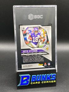 2024 Justin Jefferson Black & White Checker Prizm SGC 10 (Box B49)