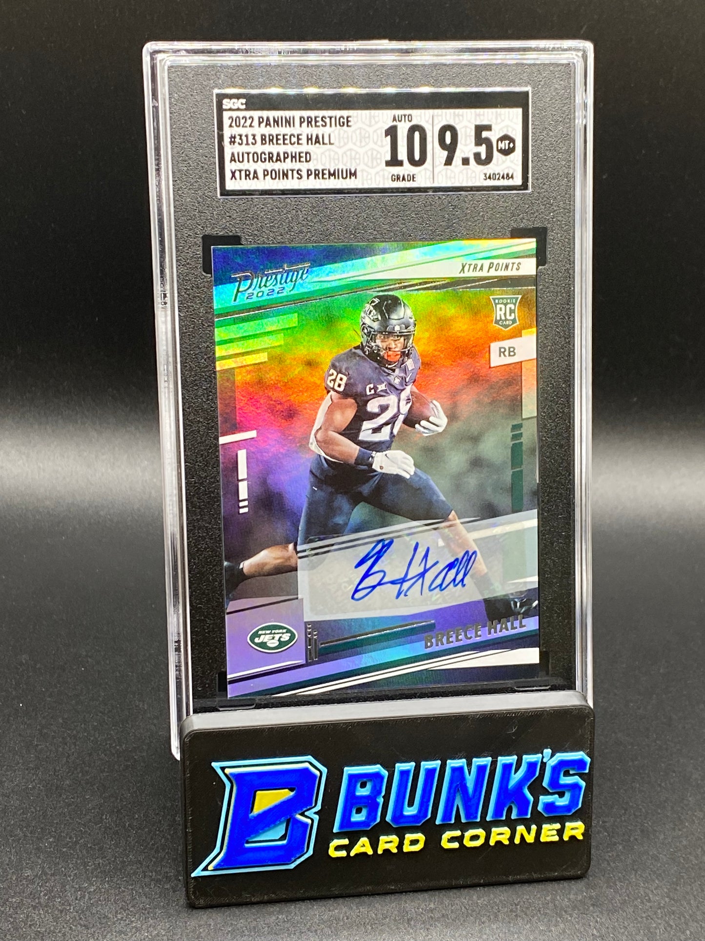 2022 Breece Hall Auto. Xtra Points Premium SGC 10/9.5 (Box B49)