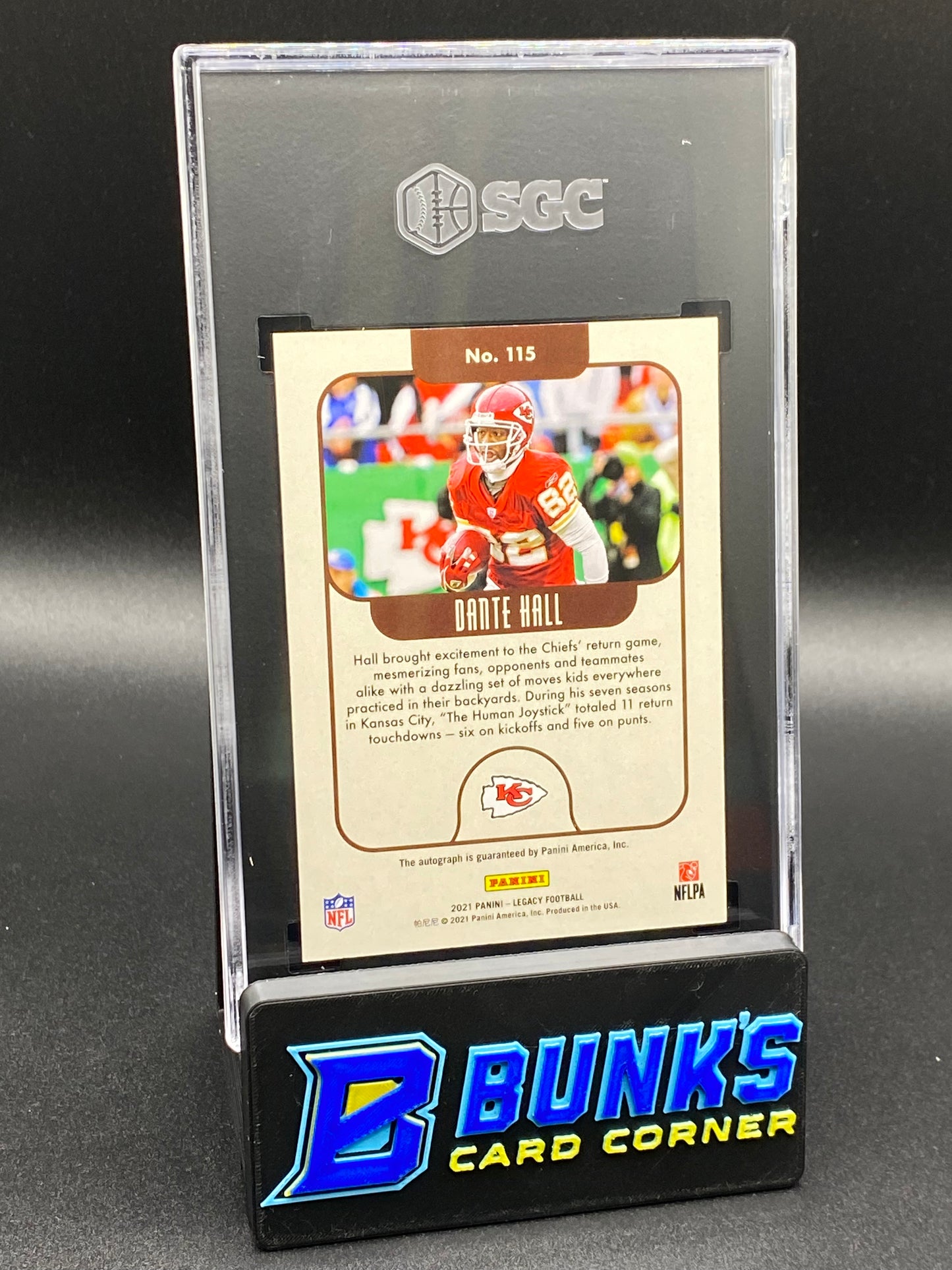 2021 Dante Hall Auto. Red SGC 10/9.5 (Box B49)