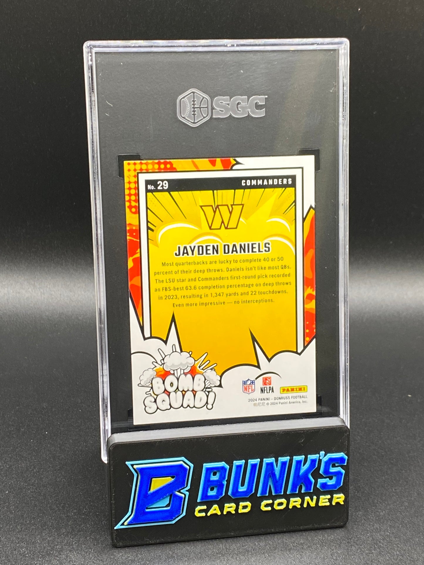 2024 Jayden Daniels Bomb Squad! RC SGC 10 (Box B50)