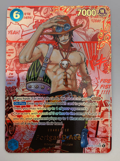 Portgas D. Ace Red Manga Alt Art OP13-119 NM
