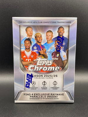 2025-26 TOPPS Chrome UEFA Club Competitions Blaster