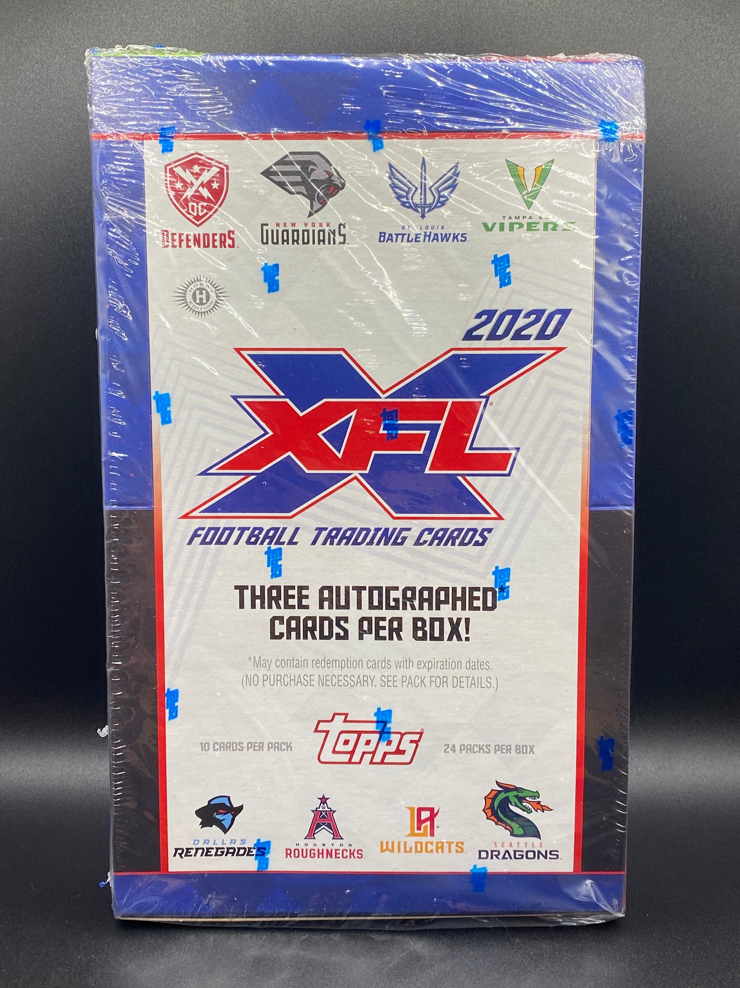 2020 TOPPS XFL Football Hobby Box