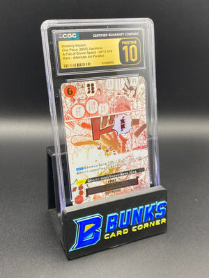 Honesty Impact Rare Alt Art Parallel OP11-018 CGC PRISTINE 10 Japanese