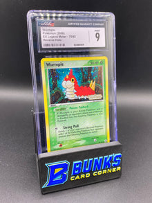 Wurmple Reverse Holo Ex Legend Maker CGC 9