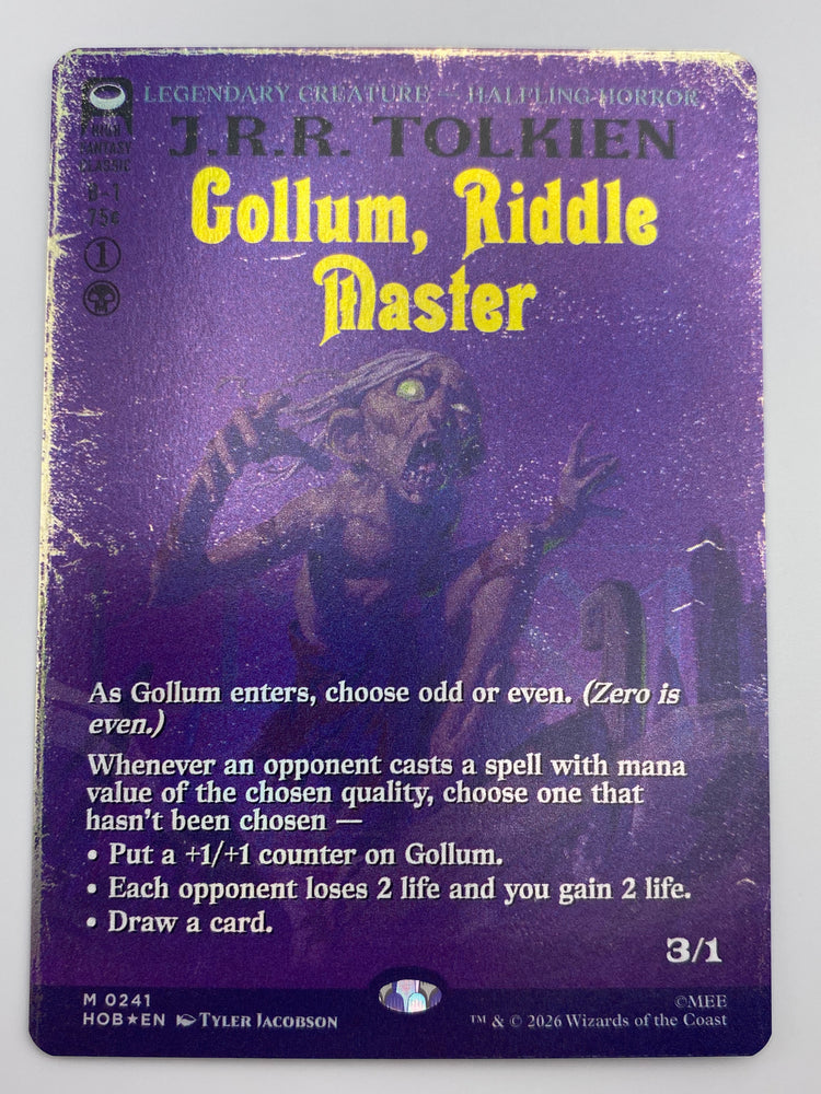 Gollum, Riddle Master Borderless Foil NM
