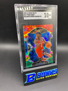 2020-21 Tyrese Maxey Red/White/Green Cracked Ice SGC 10