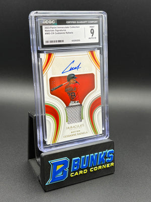 2023 Ceddanne Rafaela Materials Signatures CGC 9 Auto 10 32/99
