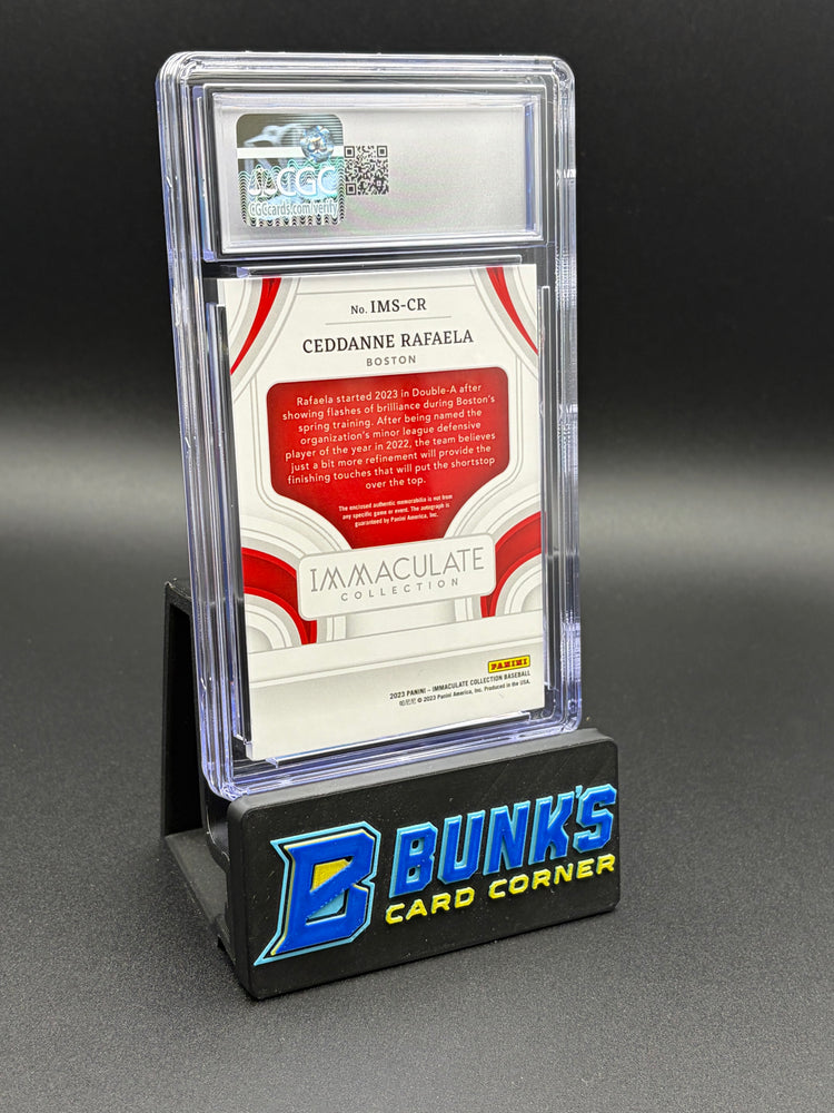 2023 Ceddanne Rafaela Materials Signatures CGC 9 Auto 10 32/99