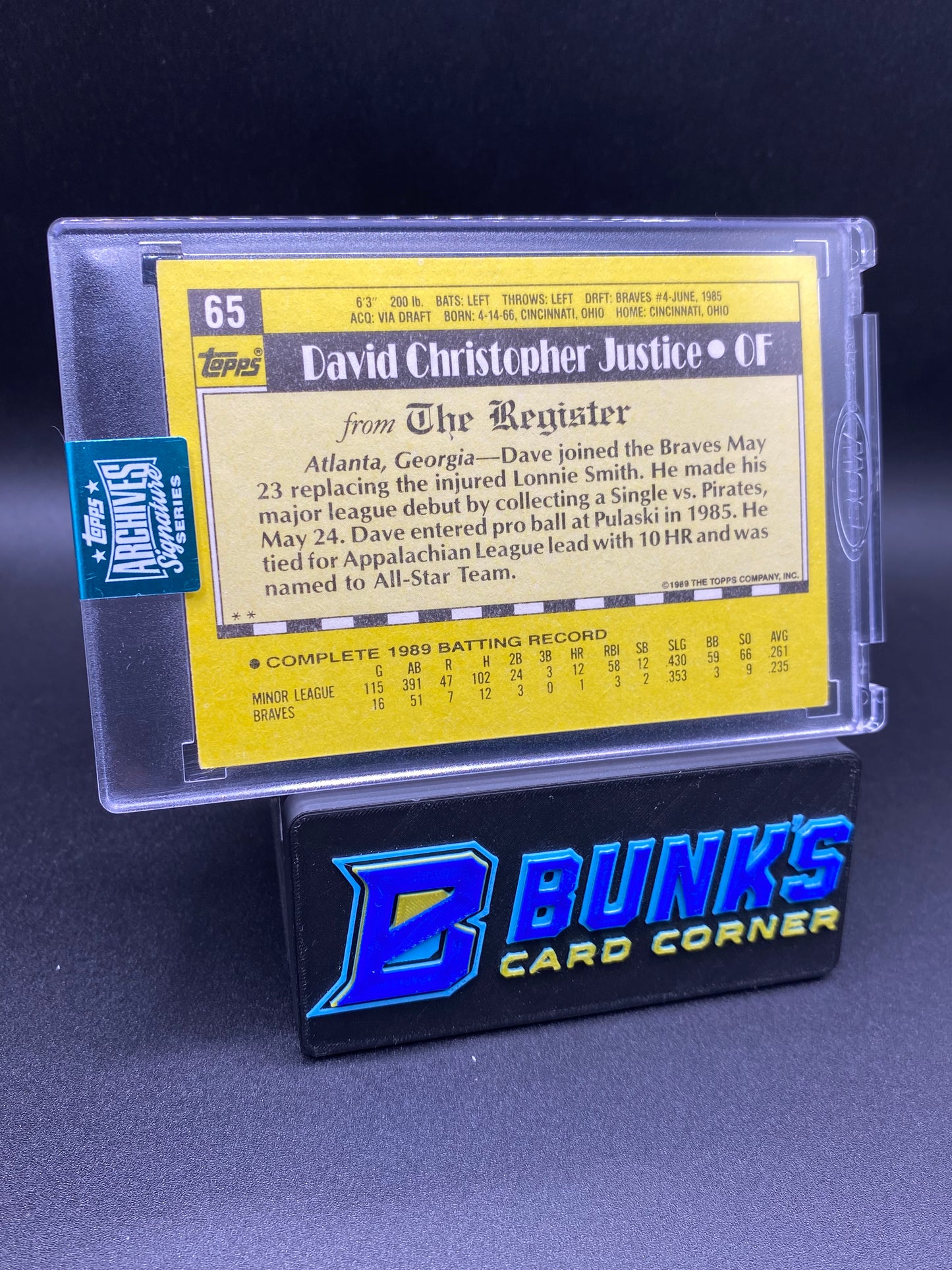 2024 Dave Justice 3/3 Archives