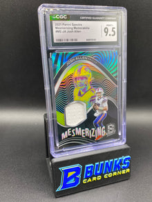 2021 Josh Allen Mesmerizing Memorabilia CGC 9.5 20/49