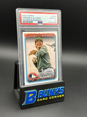 2024 Veronica Alvarez Women In Baseball PSA 10