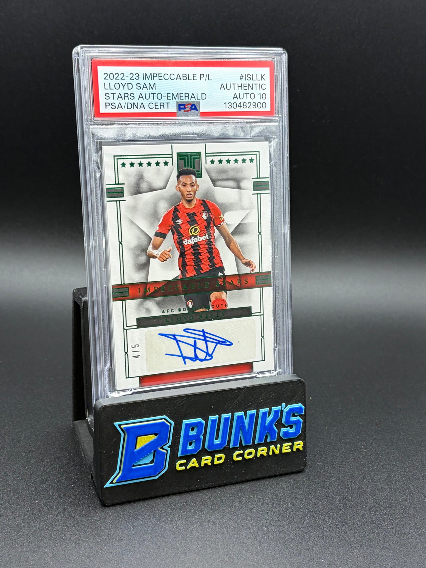 2022-23 Lloyd Sam Stars Auto Emerald PSA AU Auto 10 4/5