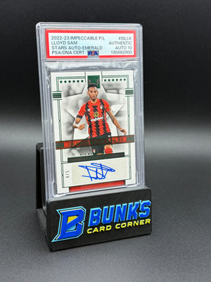 2022-23 Lloyd Sam Stars Auto Emerald PSA AU Auto 10 4/5