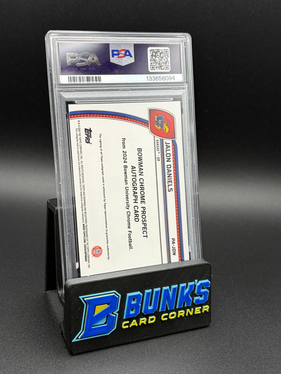2024 Jalon Daniels Chrome Prospects Auto PSA 10 Auto 10