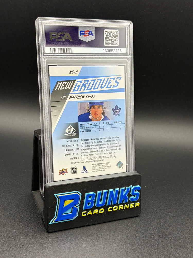 2023 Matthew Knies New Groove Autograph PSA 8 Auto 9