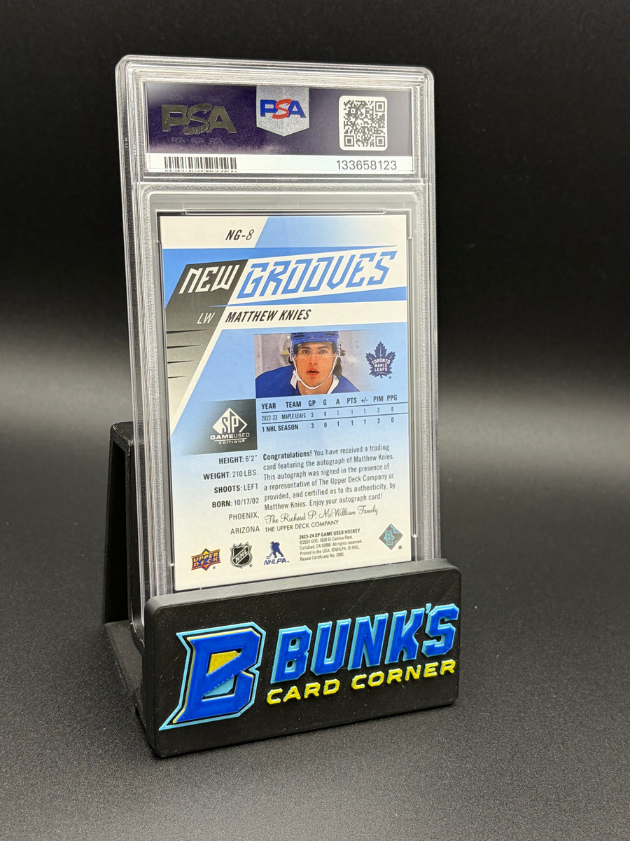 2023 Matthew Knies New Groove Autograph PSA 8 Auto 9