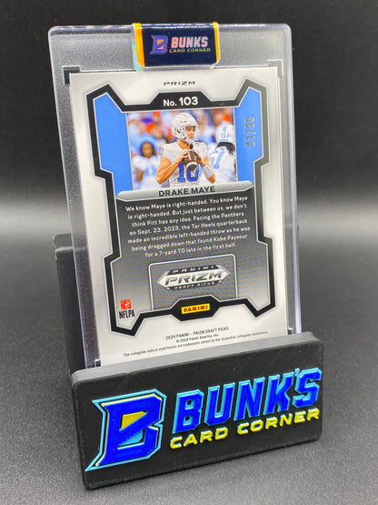 Drake Maye Blue Prizm  Rc 83/89