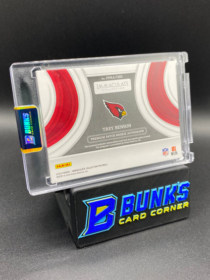 Trey Benson Immaculate Collection Rc Auto Patch 33/99