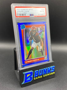 2021 Ja'Marr Chase Blue Hyper PSA 8 RC